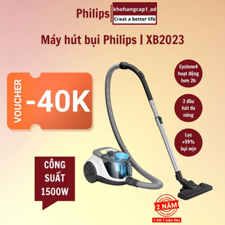 Máy hút bụi gia đình Philips công suất lớn 1500W có hộc chứa XB2023 /81 - BH 24 tháng 1 đổi 1 tuần đầu - khohangcap1_ad