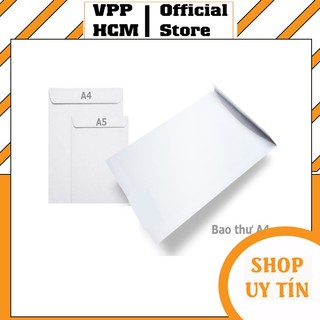10 cái bao thư trắng khổ a4,a5 giá rẻ - bao thư văn phòng