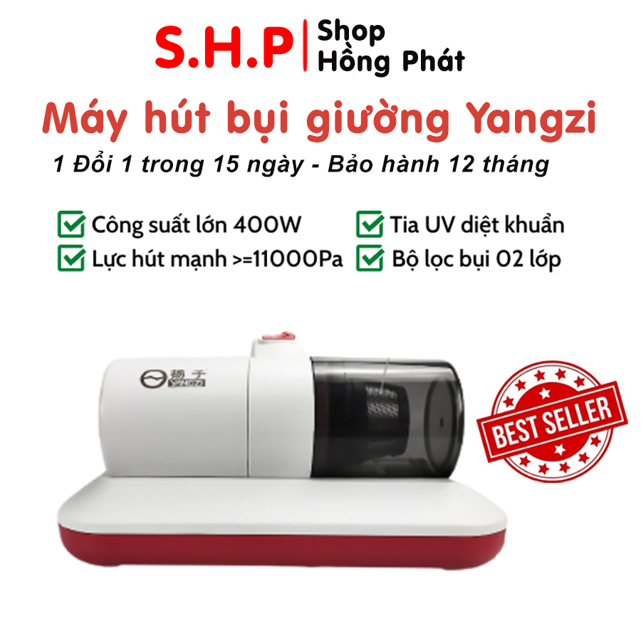 Máy hút bụi giường nệm gia đình cao cấp tia UV khử khuẩn chính hãng Yangzi-SC08, lực hút lớn 11000Pa hút sạch bụi bẩn