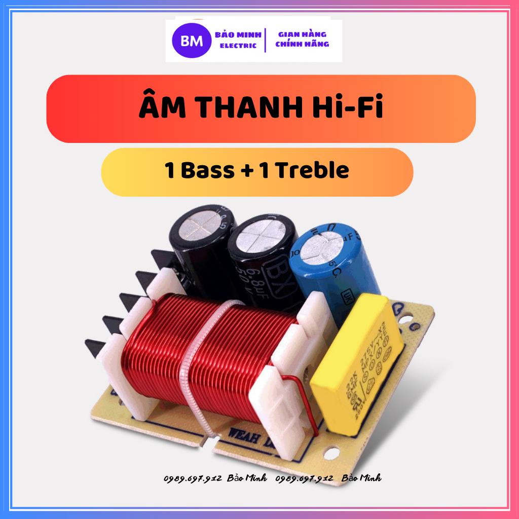 [Giá 1 mạch] Mạch phân tần loa 2 đường tiếng Weah D-213 | Phân tần 1 Bass 1 Trebe dùng cho loa kéo hoặc loa gia đình