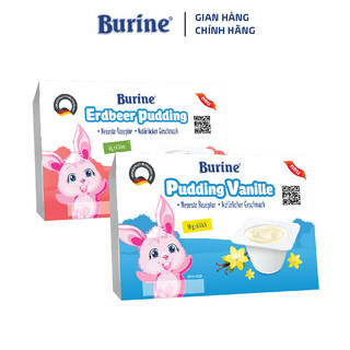 Pudding ăn dặm Burine dành cho bé từ 6 tháng tuổi (Vỉ 6 Hũ x 50g)