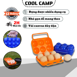 Khay Đựng Trứng Gấp Gọn Camping Dã Ngoại Tiện Lợi, Hộp Đựng Trứng Mang Theo Cắm Trại Du Lịch