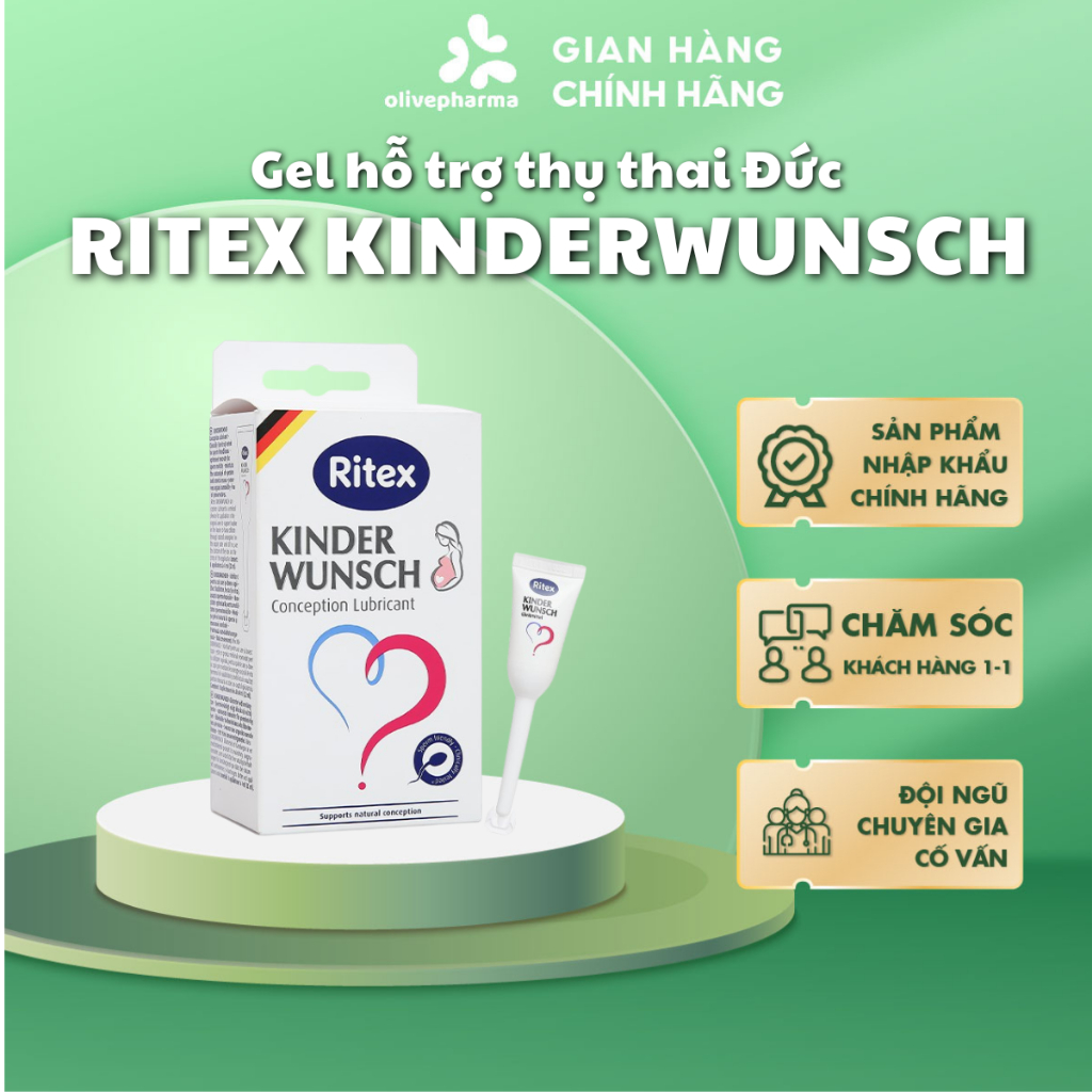 Olivepharma Chính Hãng - Ritex Kinderwunsch Đức hỗ trợ thụ thai