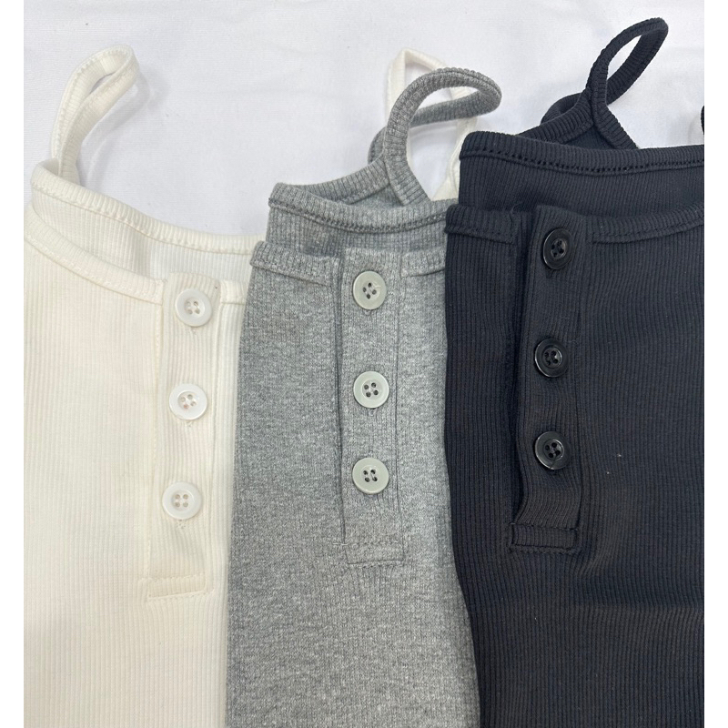 Áo Hai Dây Nữ 3 Cúc Mẫu Mới 2024 Thiết kế vạt bầu xinh xắn ENTYTY shop, Áo tank top hở cổ đáy | BigBuy360 - bigbuy360.vn