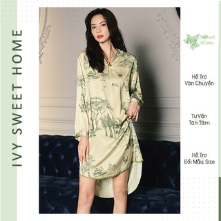 Đầm ngủ lụa Satin Ivysweethome IVY126