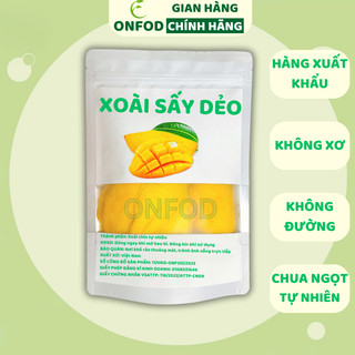  Xoài sấy dẻo ONFOD hoa quả trái cây sấy tốt cho người ăn kiêng giảm cân ăn vặt 100g 200g 300g 400g 1kg 
