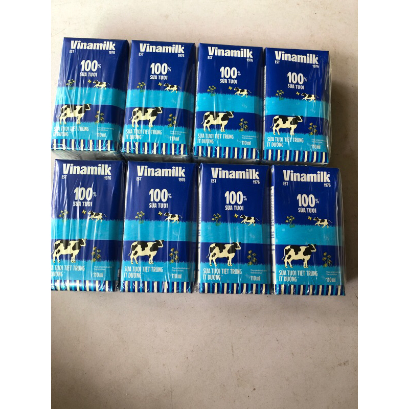 combo  3  Sữa tươi ít đường 110ml Vinamilks