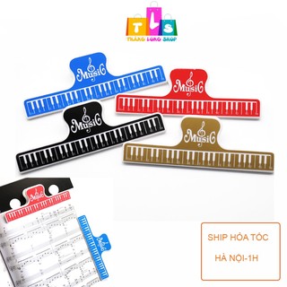 Kẹp bản nhạc, sách vở hình phím đàn Piano (Loại kẹp dài) - Giao màu ngẫu nhiên