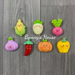 Jibit, sticker, charm rau củ trang trí dép sục, dép crocs