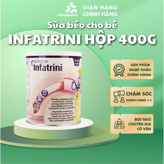 Olivepharma Chính Hãng - Sữa béo cho bé Infatrini hộp 400g Giúp Bé Tăng Cân Nhanh - Cho Bé Thấp Cân Chậm Lớn