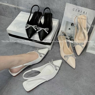 Giày Sục Lơ Mắt Kính ĐẾ CAO 3 phân Da Mềm