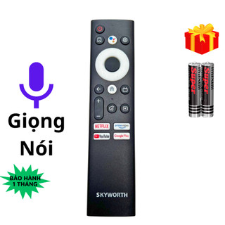  Remote điều khiển tivi SKYWORTH Mã 02 giọng nói điều khiển TV COOCAA - Tặng kèm pin 