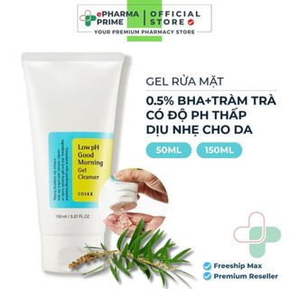  Sữa Rửa Mặt Cosrx Low pH Good Morning Gel Cleanser 150ml Dạng Gel Dịu Nhẹ 