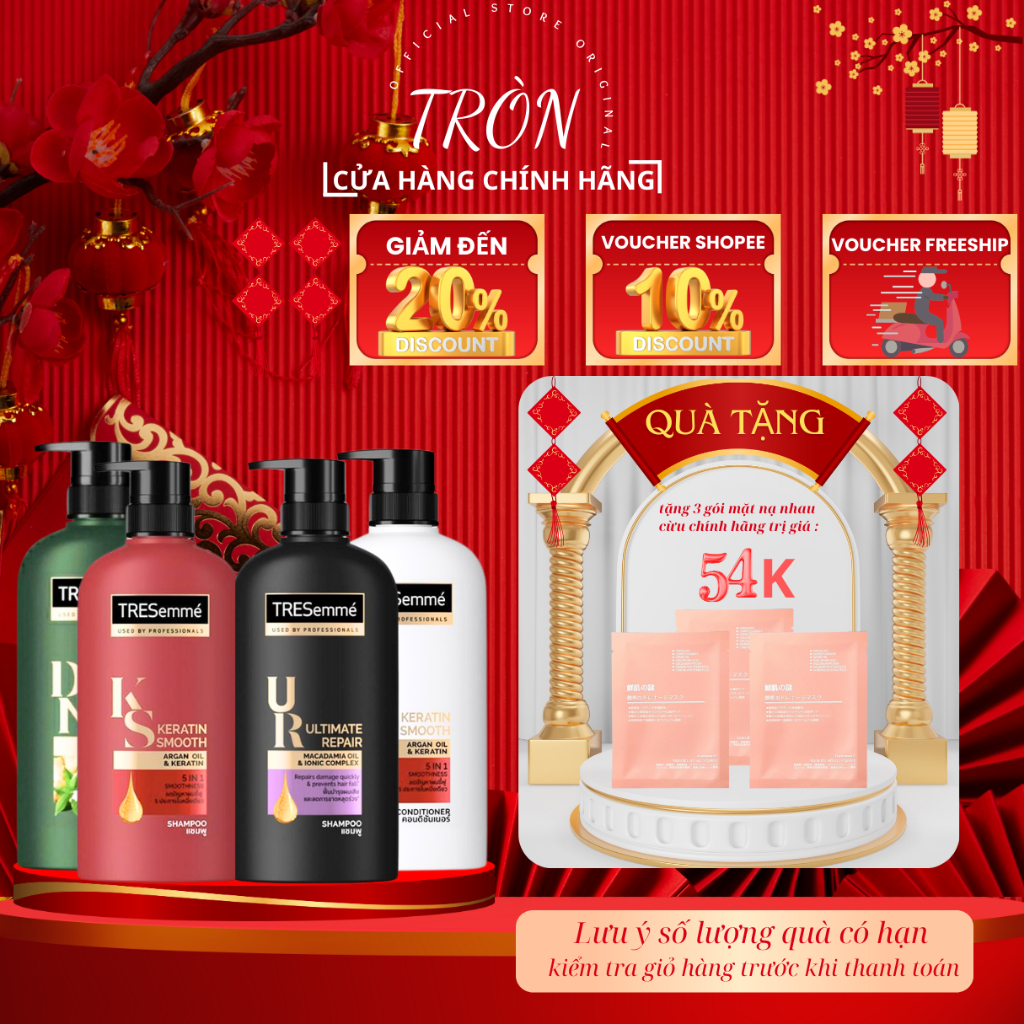 COMBO 2 chai dầu gội xả TRESEMME Thái Lan 400ml [Chính Hãng]