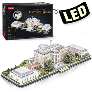 Mô hình giấy 3d lắp ráp cubicfun nhà trắng l529h - pp070