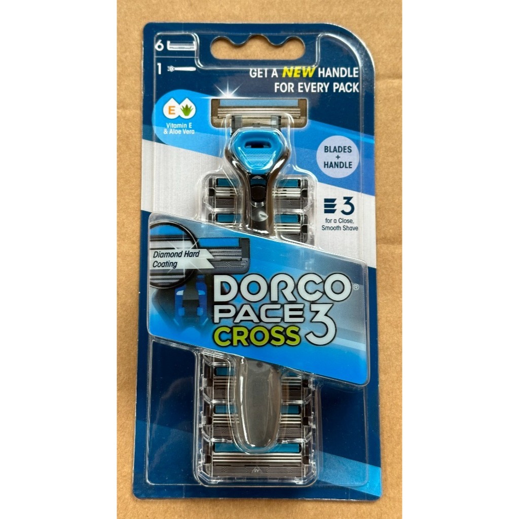 (Chính Hãng) Bộ cạo râu IMEXCO Dorco Pace 3 Cross dao cạo râu 3 Lưỡi đồ cạo râu Kèm Lưỡi Thay