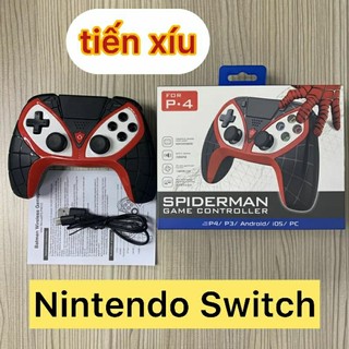 Tay cầm Nintendo Switch Pro Ipega Spider Man , Super smash bros ,Monster hunter ,Splastoon , Aolion , Dobe 0118a TNS1125