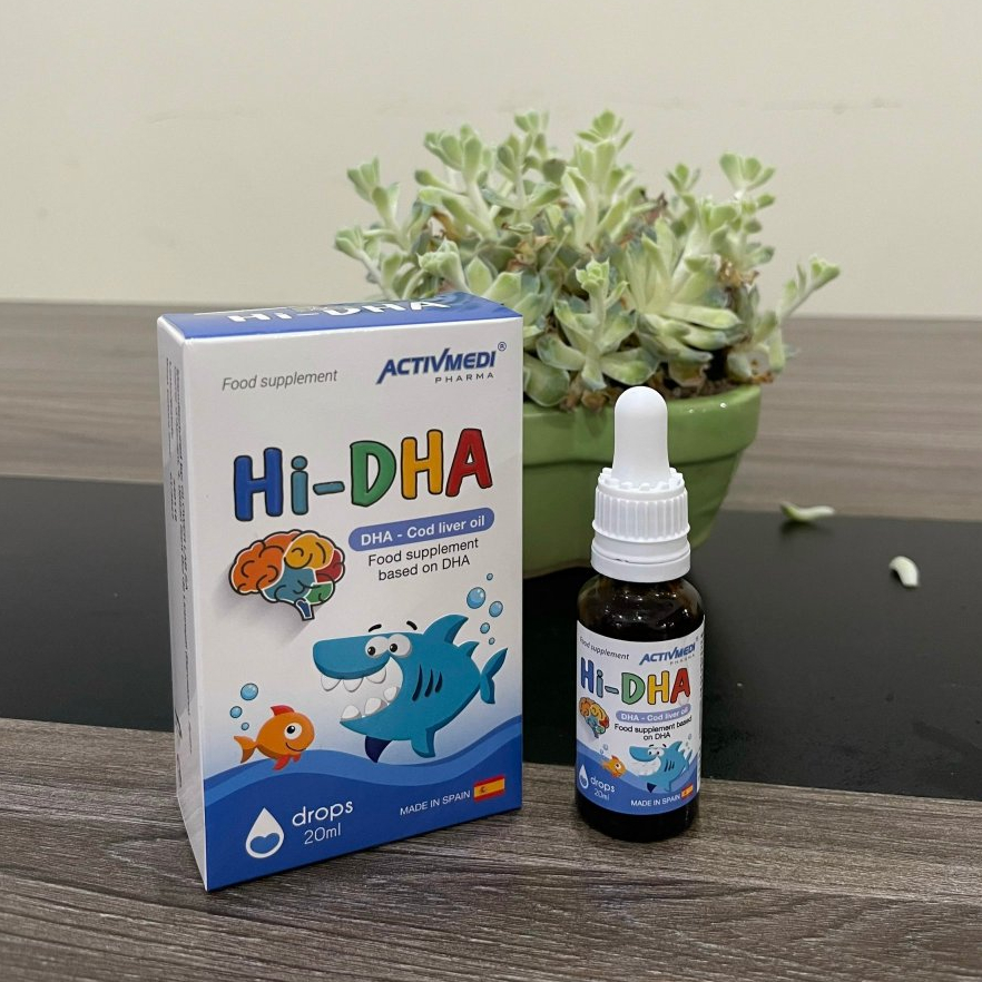 Hi DHA - Bổ Sung DHA Tinh Khiết Từ Dầu Gan Cá Tuyết Tự Nhiên 20ml