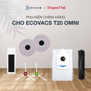 Phụ kiện robot hút bụi lau nhà Ecovacs T20 Omni/T20e Omni | Bộ lọc | Giẻ lau | Chổi chính | Hộp phụ kiện - Chính Hãng