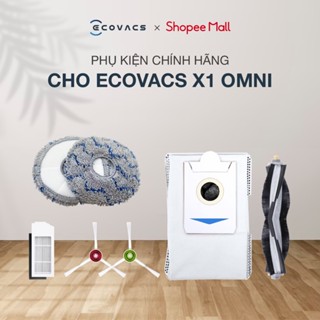 Phụ kiện robot hút bụi Ecovacs X1 Omni | Chổi chính | Bộ lọc | Hộp phụ kiện | Mô-đun khử trùng ion bạc - Chính Hãng