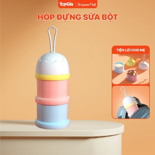  Hộp đựng sữa bột chống ẩm 2 ngăn tiện lợi, Hộp trữ sữa cho bé