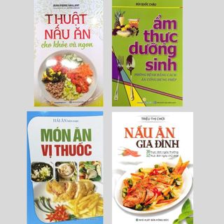 Sách - ẩm thực dưỡng sinh - thuật nấu ăn cho khỏe và ngon - nấu ăn vị thuốc - nấu ăn gia đình