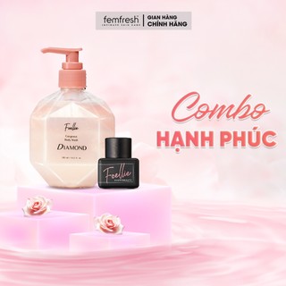Combo Hạnh Phúc Hương Thơm Lan Tỏa Sữa Tắm Nước Hoa Foellie 285ml và Nước Hoa Vùng Kín 5ml