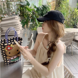 Váy nữ vải lưới cổ yếm dáng xuông dài phong cách ulzzang 24Feb.Studio VN56