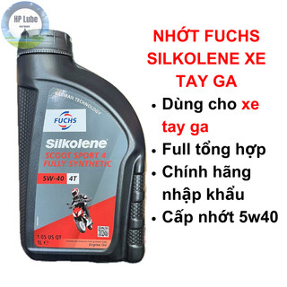 Nhớt Fuchs Silkolene Tay Ga Scoot Sport 4 5w40 1L Full Tổng Hợp Chính Hãng Nhập Khẩu Đức