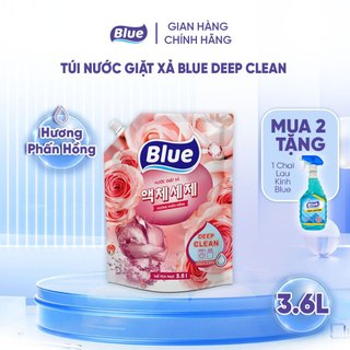 Nước Giặt Blue Hương Phấn Hồng Deep Clean Hàn Quốc - Hương Nước Hoa Lưu Hương - Phù hợp Mọi loại Máy Giặt