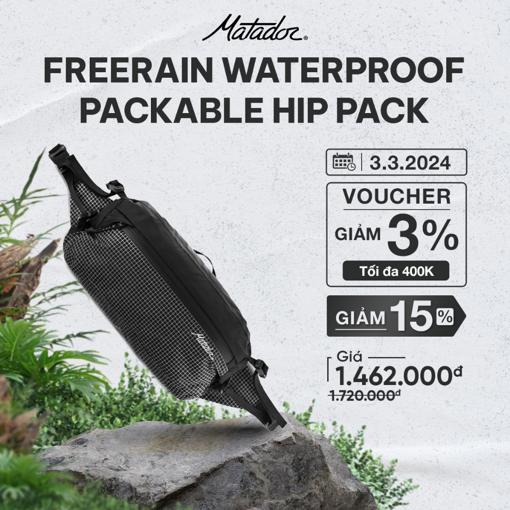 Túi bao tử chống nước Matador Freerain Hip Pack - Hàng chính hãng