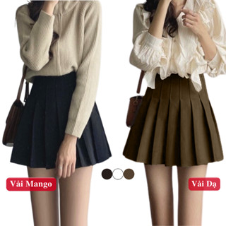 Chân Váy Xếp Ly Tennis Ngắn Xèo Chữ A Có Big Size Và Vải Dạ Madela. Váy Ngắn Xếp Ly Tennis Chữ A Có Quần Lót Trong