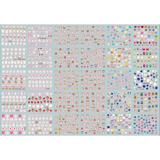 Set 10 Sticker dán móng cho trẻ em Hello Kitty siêu bền, siêu dính hình dán sticker, sticker dán móng, sticker nail