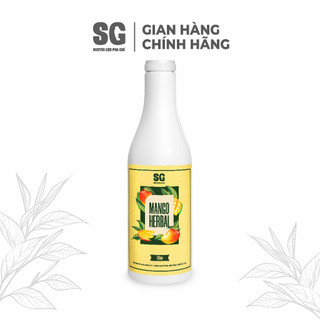 Syrup Mango Herbal Xoài Thảo Mộc Chai 750ml Hương Vị Trái Cây VN Đậm Thật | Nguyên Liệu Pha Chế SG