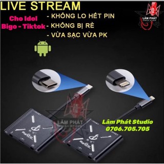 Box livestream Vừa sạc vừa live Tiktok, Bigo, Tango..chống nhiễu rè tốt
