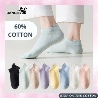 Tất vớ nữ cổ thuyền Dango 60% cotton tự nhiên co giãn thoáng khí dễ phối đồ KDA