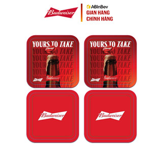 [Grocery Gift] Combo 4 Lót Ly Budweiser