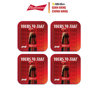 [Grocery Gift] Combo 4 Lót Ly Budweiser