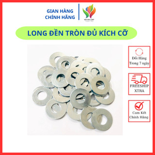 Long đền tròn, vòng đệm long đền sắt đủ kích cỡ