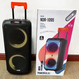 Loa Kéo Karaoke Bluetooth Di Động Chính Hãng NDR, chỉnh Bass, Treble, Echo.Kèm Micro Không Dây Karaoke
