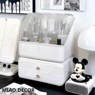 Hộp Đựng Mỹ Phẩm Có Nắp Chống Bụi Ngăn Tách Rời