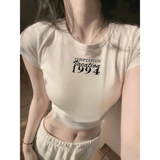 ÁO CROPTOP  IN CHỮ ÔM BODY HÓT  CHỮ 1994 ĐẸP LẠ  BOONG STORE  CLVC194