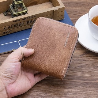 VÍ NGẮN NAM NỮ CÓ KHOÁ KÉO CHẤT LIỆU DA PU,VÍ FOREVER PIBAOSI MẪU MỚI 2024