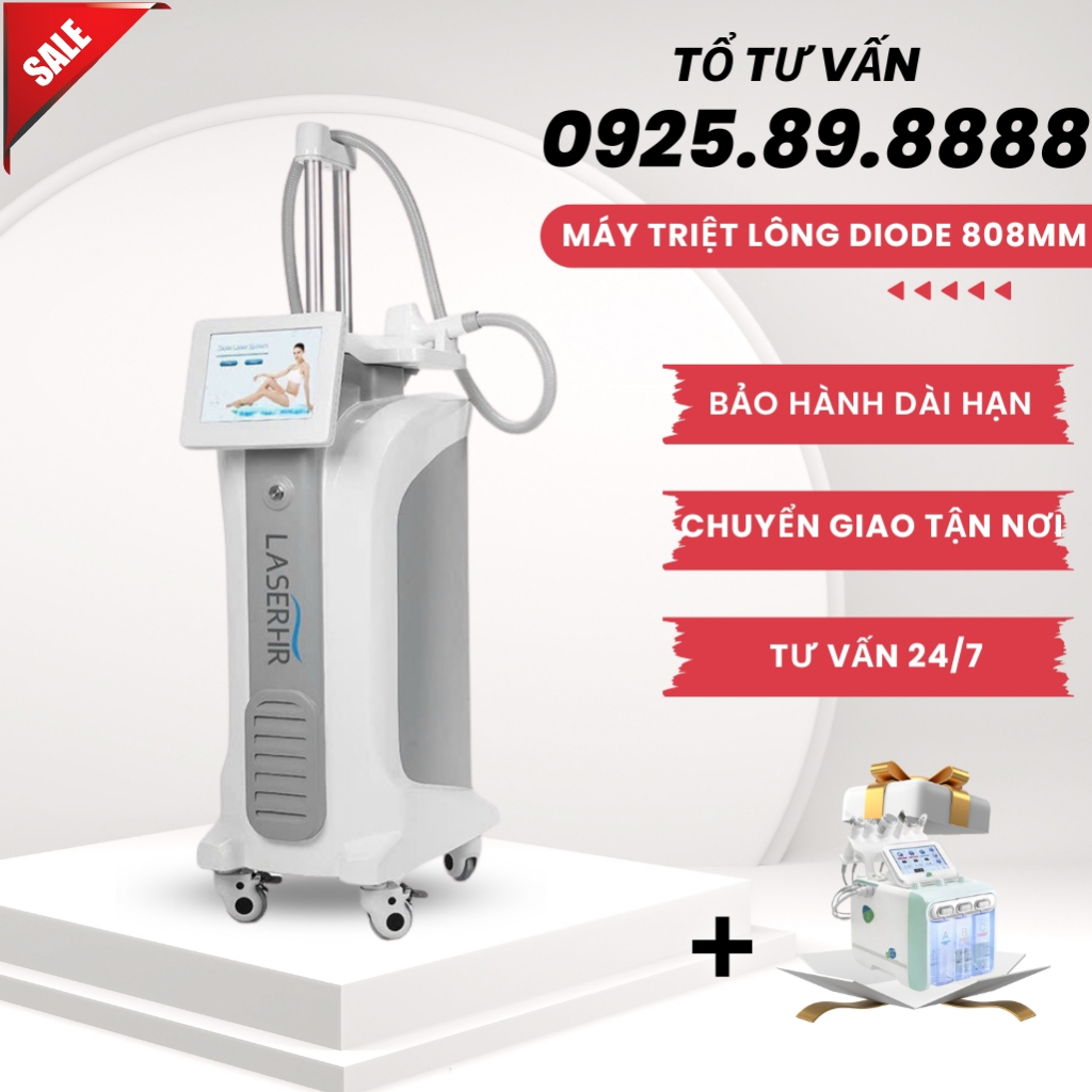 Máy Triệt Lông Lạnh Diode Laser 808 HR Mẫu Mới nhất 2023