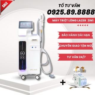 Máy triệt lông kết hợp laser xóa xăm