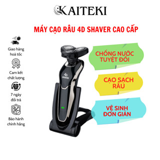 Máy Cạo Râu Đa Năng 3 Lưỡi Kép 4D SHAVER, Cạo Cực Êm, Sát, Tỉa Lông Mũi, Sạch, Êm, Pin Sạc, Chống Nước