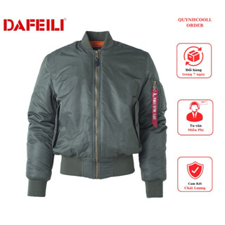 Áo bomber phi công Pilot chính hãng DAFEILI Bomber Jacket Nam Nữ Form boxy. Chuẩn cao cấp lót lông nhập khẩu Có Ảnh