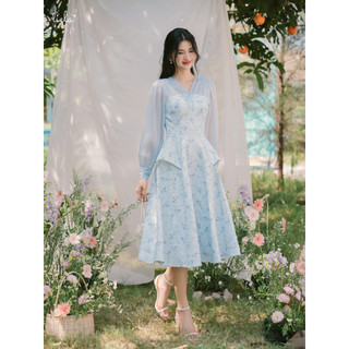 TIELA Đầm váy hoa tay dài - Joycelin Dress