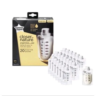 Túi trữ sữa Tommee Tippee Closer to Nature có nắp