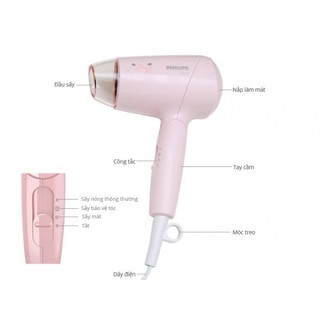 Máy sấy tóc Philips BHC010/00 (màu hồng) - Hàng chính hãng
